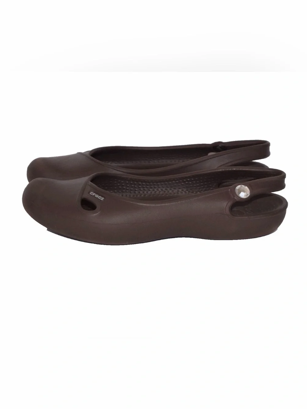 CROCS Women’s Dark Brown Slingback Ballet Flats